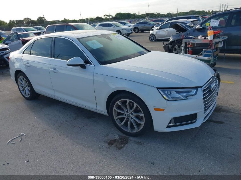 2019 AUDI A4 PREMIUM PLUS - WAUHMAF47KN004363