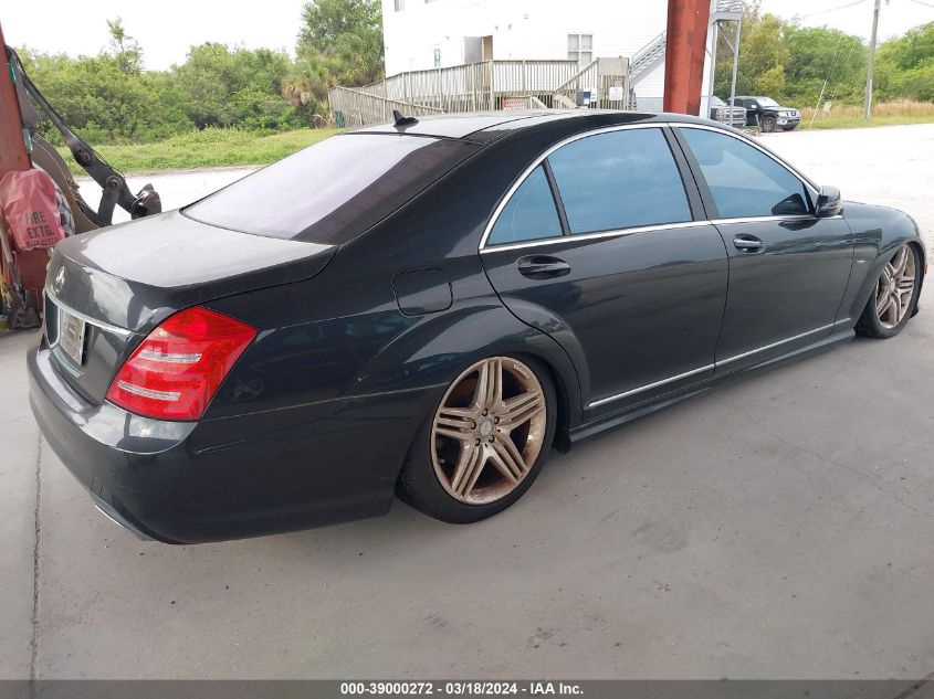 WDDNG7DB9CA467265 | 2012 MERCEDES-BENZ S 550