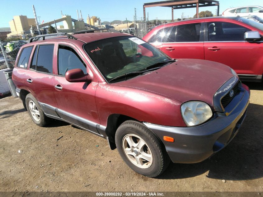 KM8SC73D23U406300 2003 Hyundai Santa Fe Gls/Lx