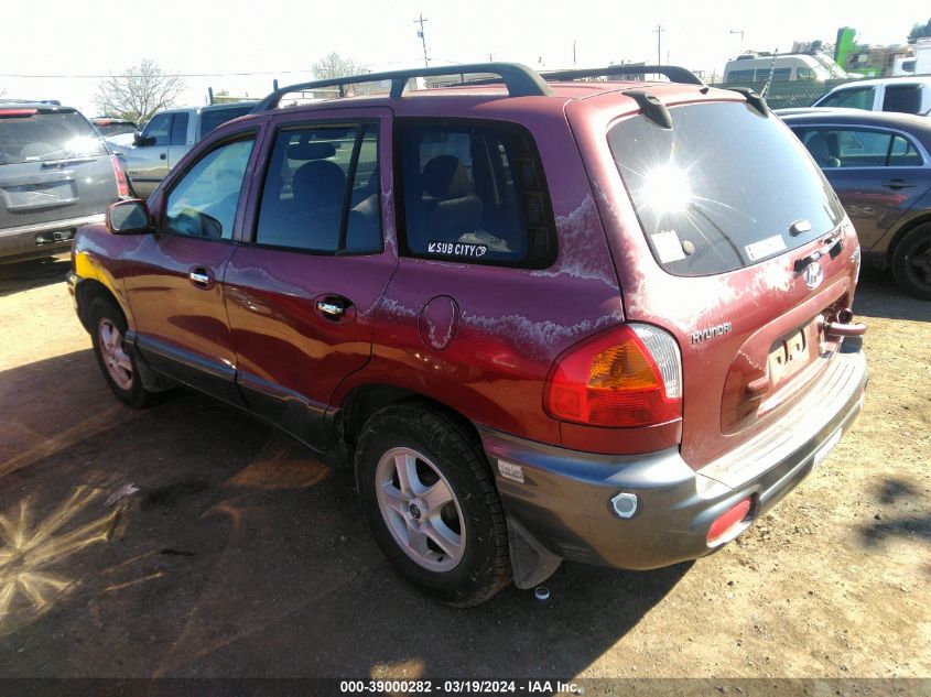 KM8SC73D23U406300 2003 Hyundai Santa Fe Gls/Lx