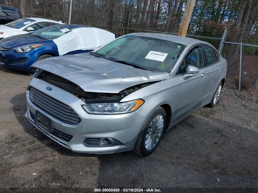 2013 Ford Fusion Hybrid Se VIN: 3FA6P0LU6DR138609 Lot: 39000450