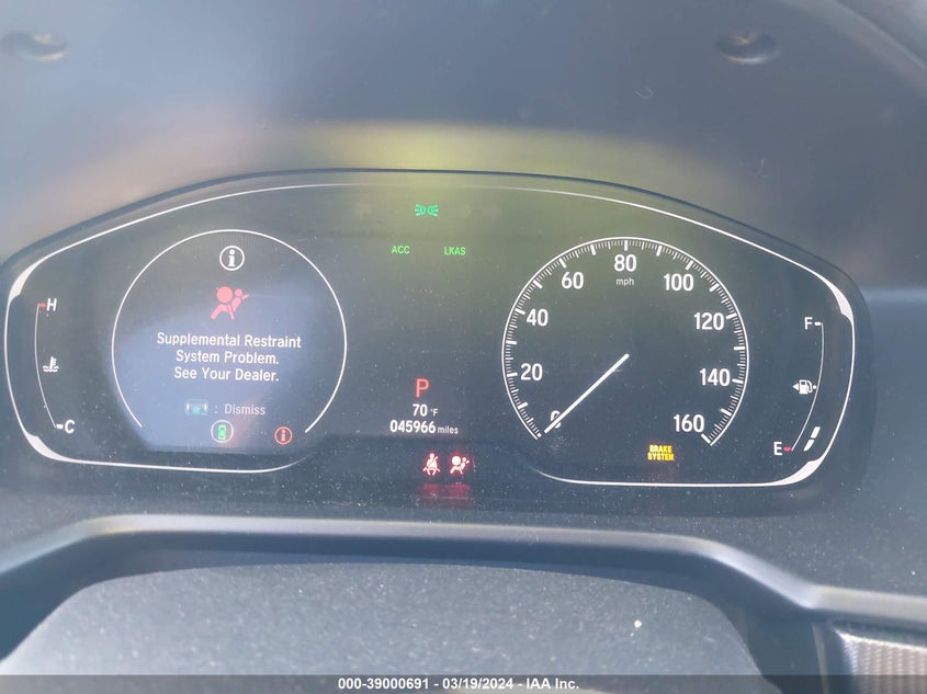 VIN 1HGCV1F31KA058610 2019 HONDA ACCORD SPORT