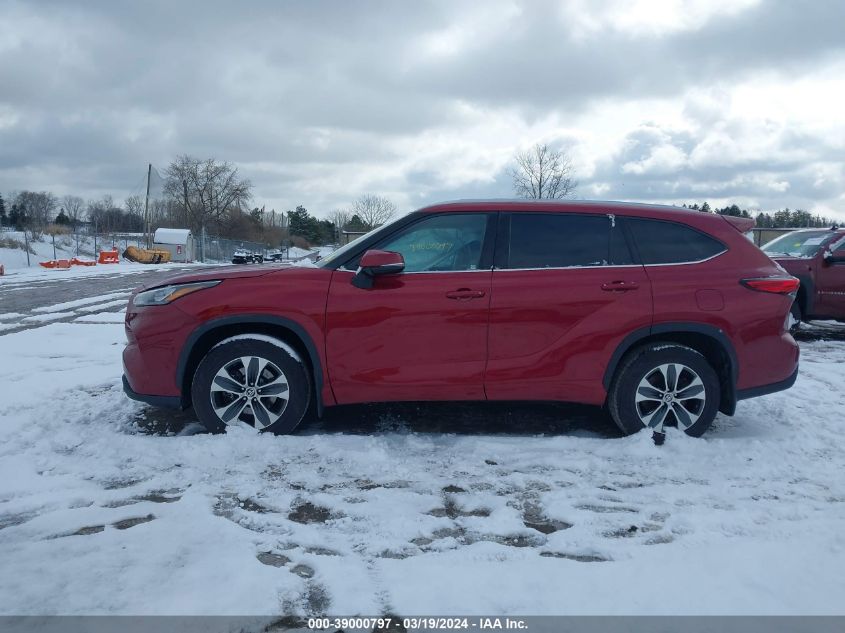 2020 Toyota Highlander Xle VIN: 5TDGZRBH1LS021503 Lot: 39000797