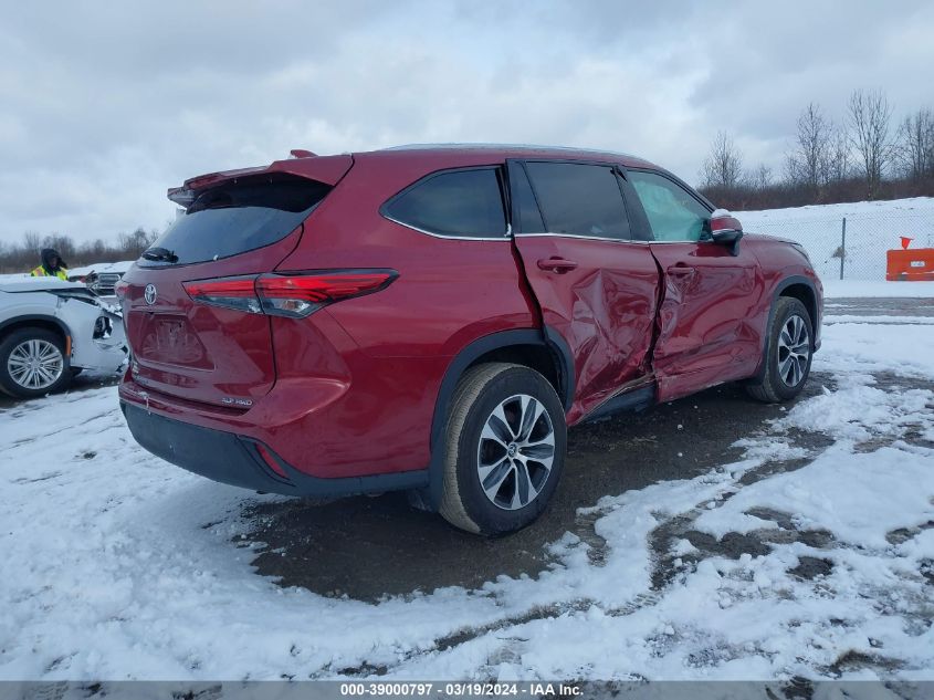 2020 Toyota Highlander Xle VIN: 5TDGZRBH1LS021503 Lot: 39000797