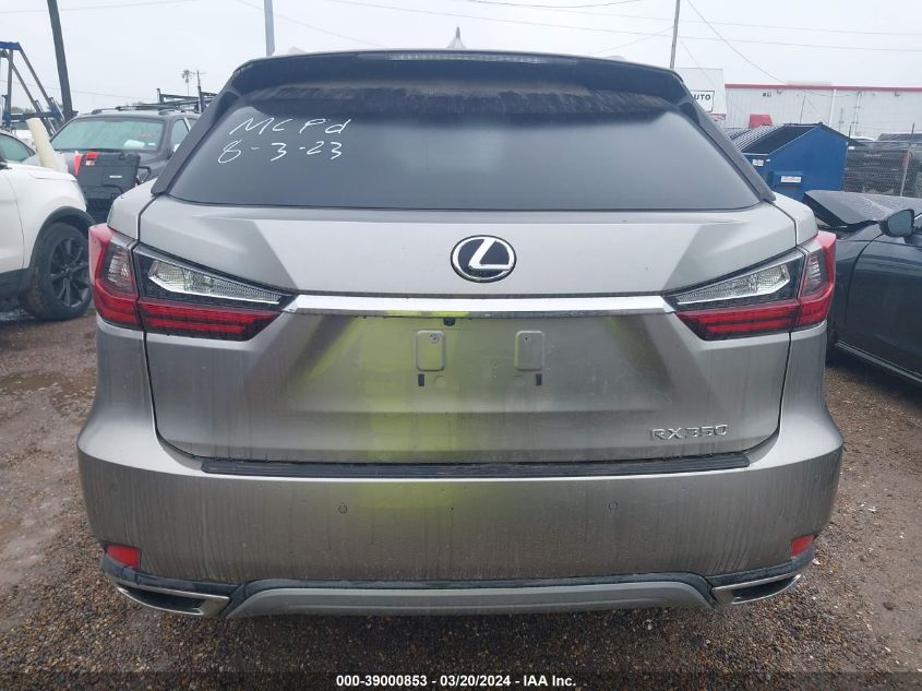 2022 Lexus Rx 350 VIN: 2T2HZMAA6NC220498 Lot: 39000853