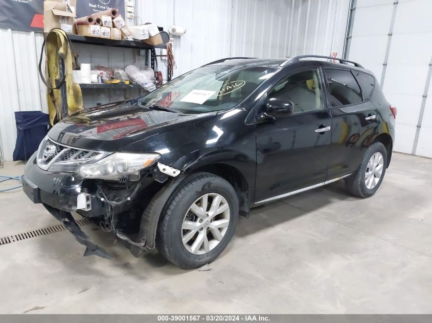 JN8AZ1MW7DW304139 2013 Nissan Murano Sv