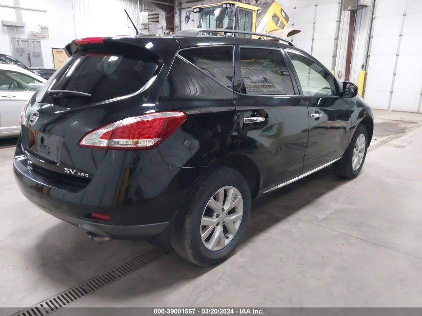 JN8AZ1MW7DW304139 2013 Nissan Murano Sv