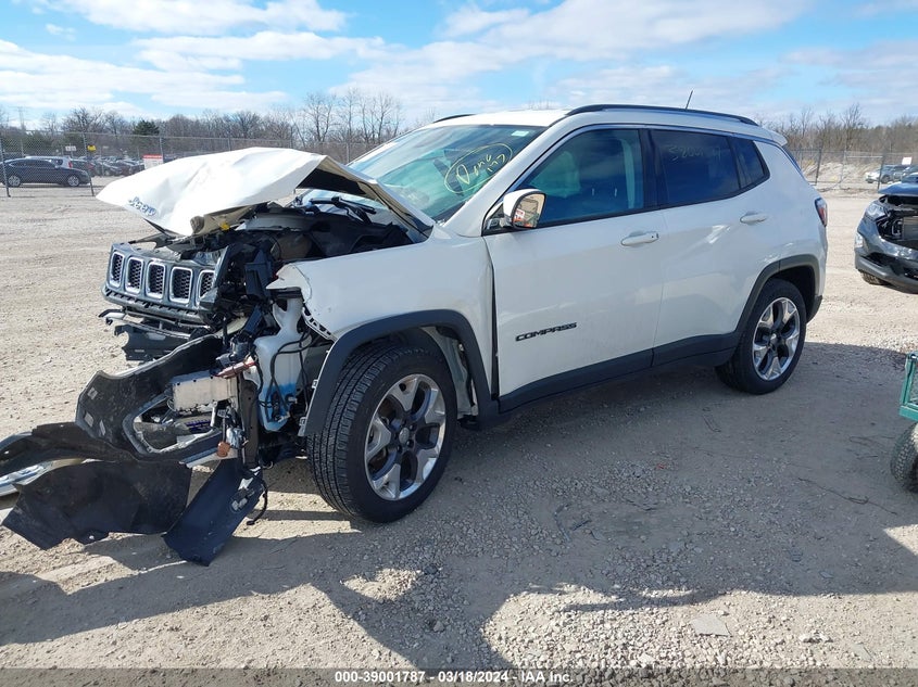 VIN 3C4NJCCB4KT662607 2019 JEEP COMPASS LIMITED FWD
