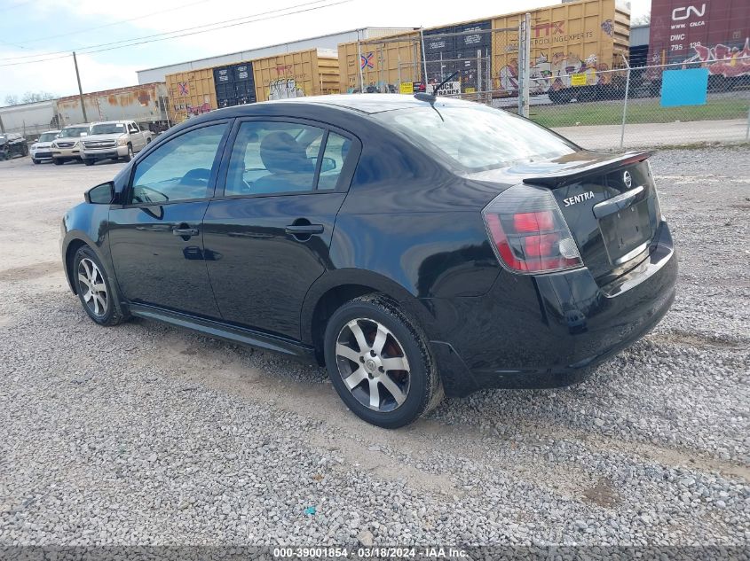 3N1AB6AP8CL759308 | 2012 NISSAN SENTRA