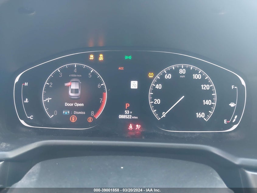 VIN 1HGCV1F19KA130278 2019 HONDA ACCORD LX