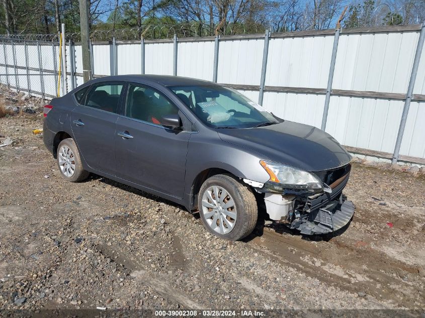 2015 Nissan Sentra S VIN: 3N1AB7AP9FY328814 Lot: 39002308