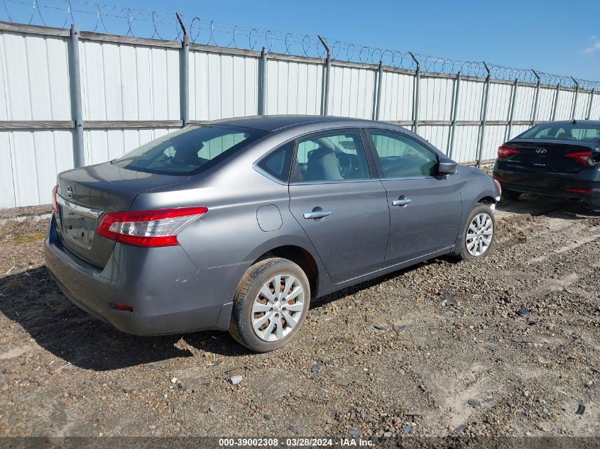 2015 Nissan Sentra S VIN: 3N1AB7AP9FY328814 Lot: 39002308