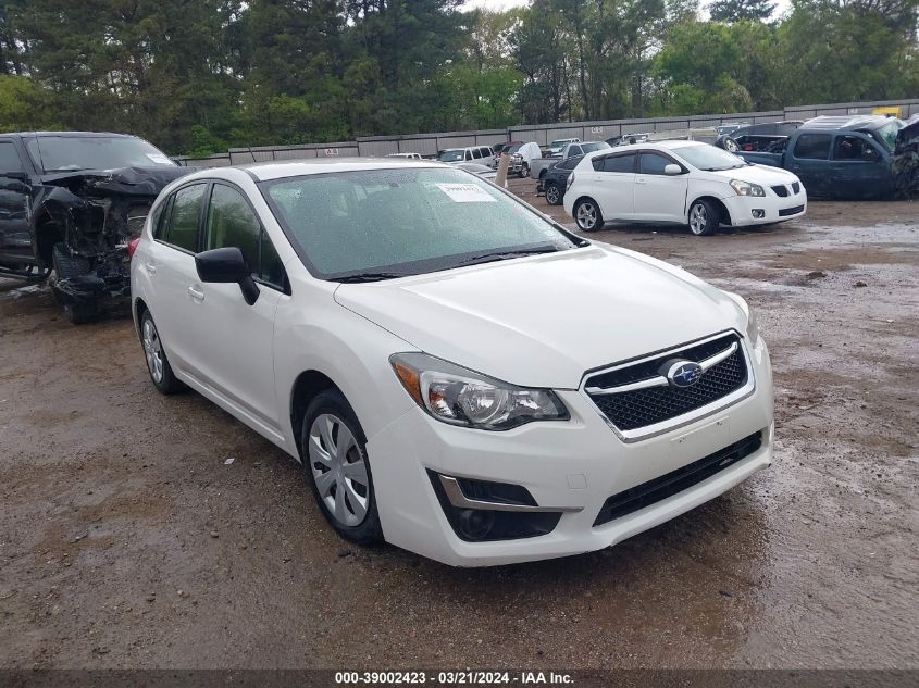 2016 SUBARU IMPREZA 2.0I - JF1GPAA64G8323598