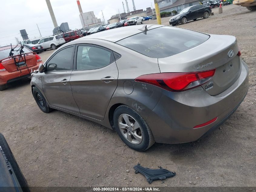 2014 Hyundai Elantra Se VIN: 5NPDH4AE1EH519368 Lot: 39002514