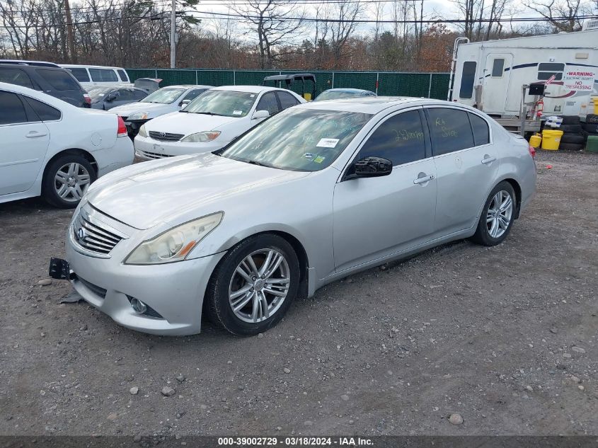 2011 Infiniti G25X VIN: JN1DV6AR7BM654365 Lot: 39002729