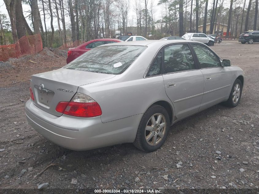 4T1BF28B44U371536 | 2004 TOYOTA AVALON