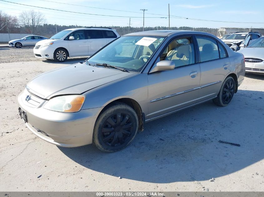 2HGES26833H571668 | 2003 HONDA CIVIC