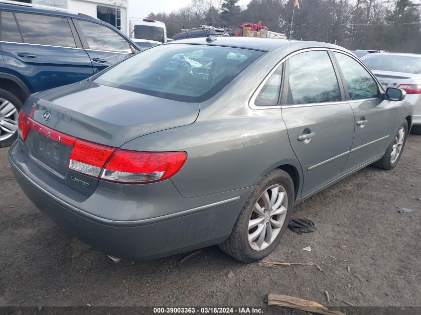 2008 Hyundai Azera Limited VIN: KMHFC46F38A253318 Lot: 39003363