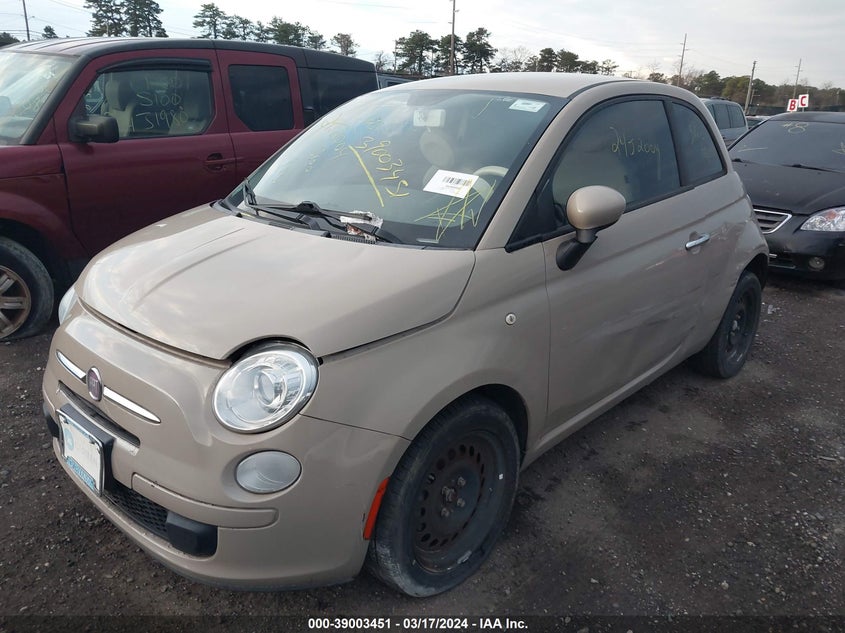2012 Fiat 500 Pop VIN: 3C3CFFAR2CT335476 Lot: 39003451
