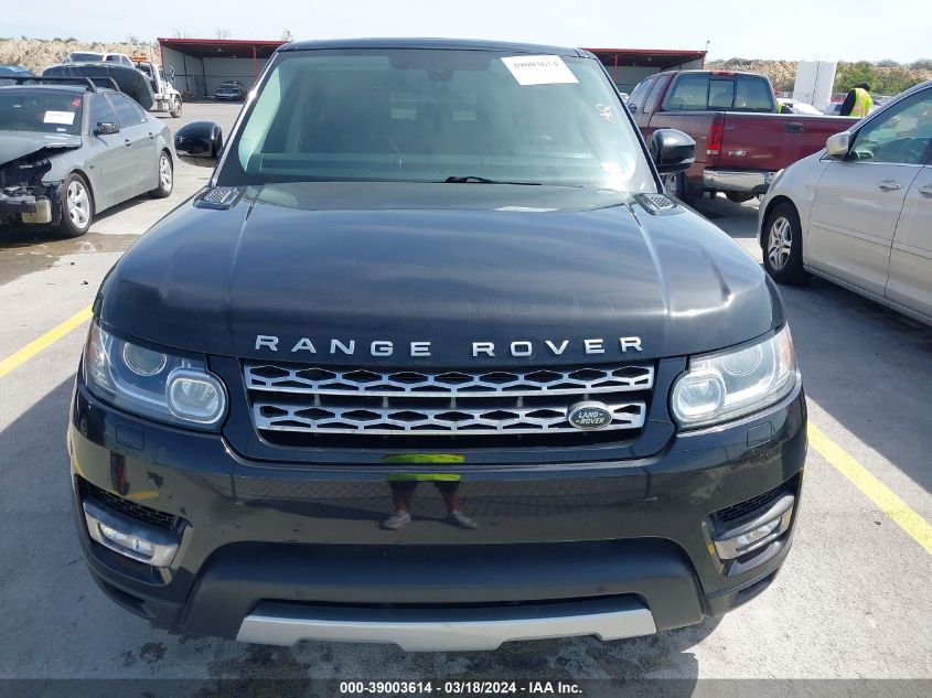 2014 Land Rover Range Rover Sport 3.0L V6 Supercharged Hse VIN: SALWR2WF0EA317620 Lot: 39003614