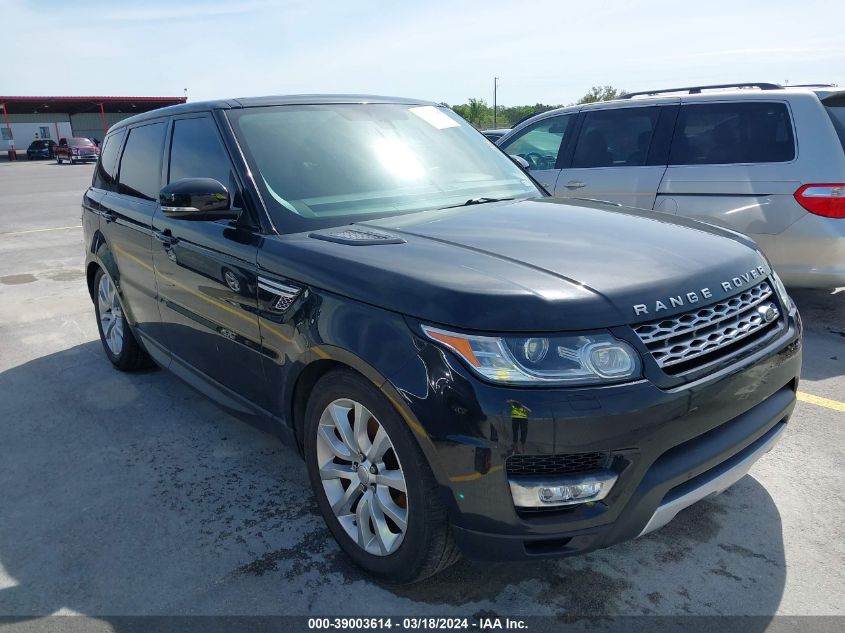 2014 Land Rover Range Rover Sport 3.0L V6 Supercharged Hse VIN: SALWR2WF0EA317620 Lot: 39003614