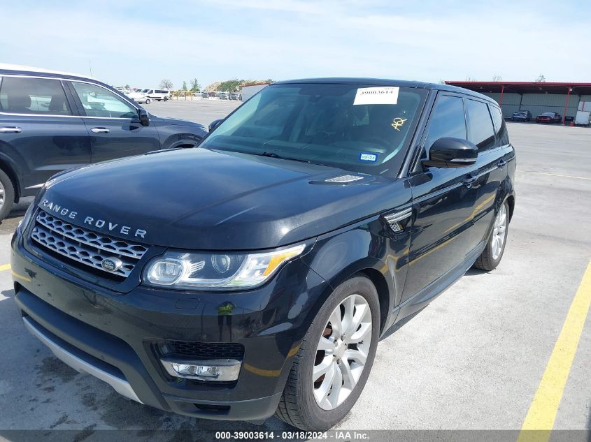 2014 Land Rover Range Rover Sport 3.0L V6 Supercharged Hse VIN: SALWR2WF0EA317620 Lot: 39003614