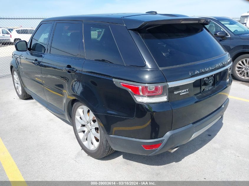 2014 Land Rover Range Rover Sport 3.0L V6 Supercharged Hse VIN: SALWR2WF0EA317620 Lot: 39003614