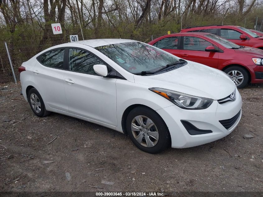 5NPDH4AE3GH792198 2016 Hyundai Elantra Se