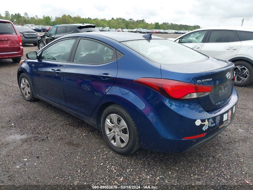 5NPDH4AE7GH688149 | 2016 HYUNDAI ELANTRA