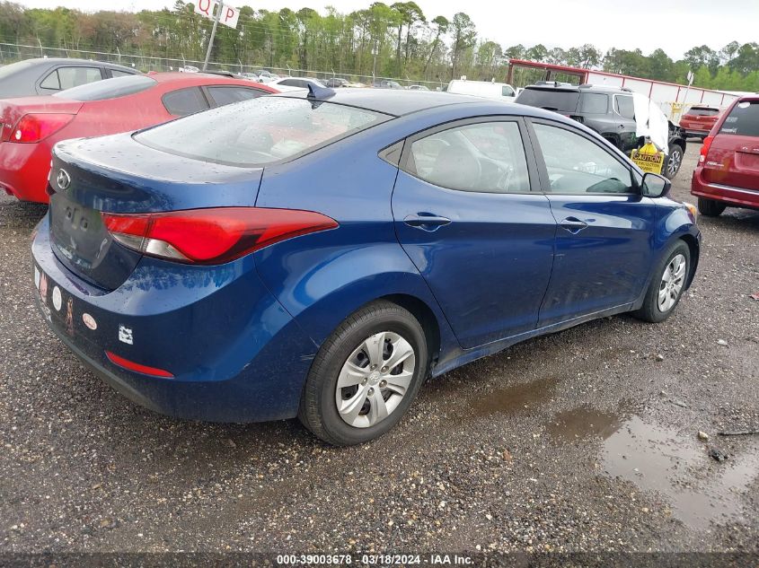 5NPDH4AE7GH688149 | 2016 HYUNDAI ELANTRA