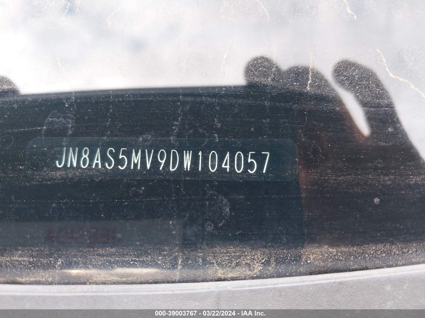 2013 NISSAN ROGUE S - JN8AS5MV9DW104057