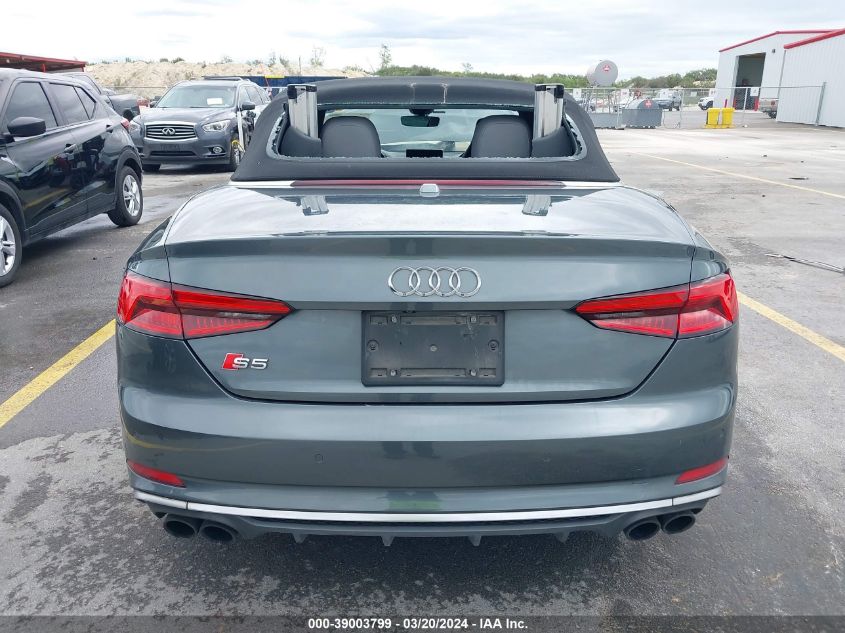 2018 Audi S5 3.0T Premium Plus VIN: WAU24GF54JN002473 Lot: 39003799