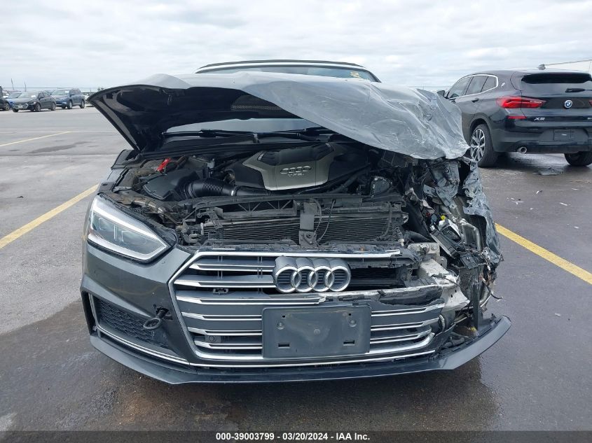 2018 Audi S5 3.0T Premium Plus VIN: WAU24GF54JN002473 Lot: 39003799