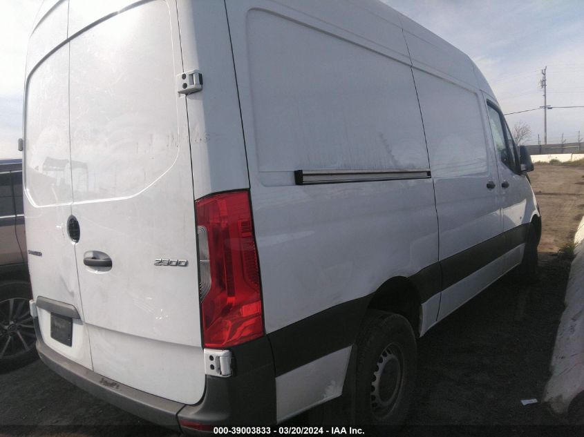 2022 Mercedes-Benz Sprinter 2500 Standard Roof I4 VIN: W1Y40BHY9NT109257 Lot: 39003833