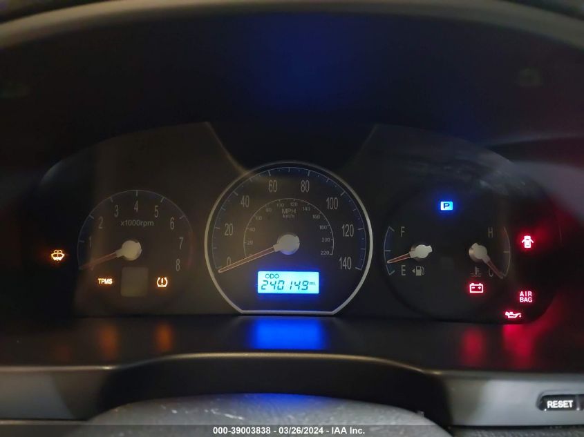 2008 Hyundai Santa Fe Gls VIN: 5NMSG13D68H227908 Lot: 39003838