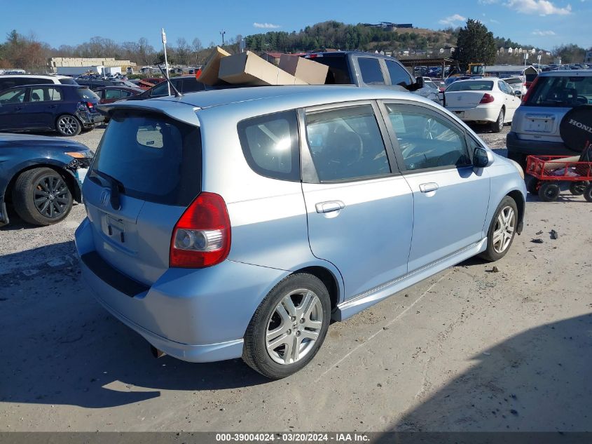 JHMGD38628S071678 | 2008 HONDA FIT