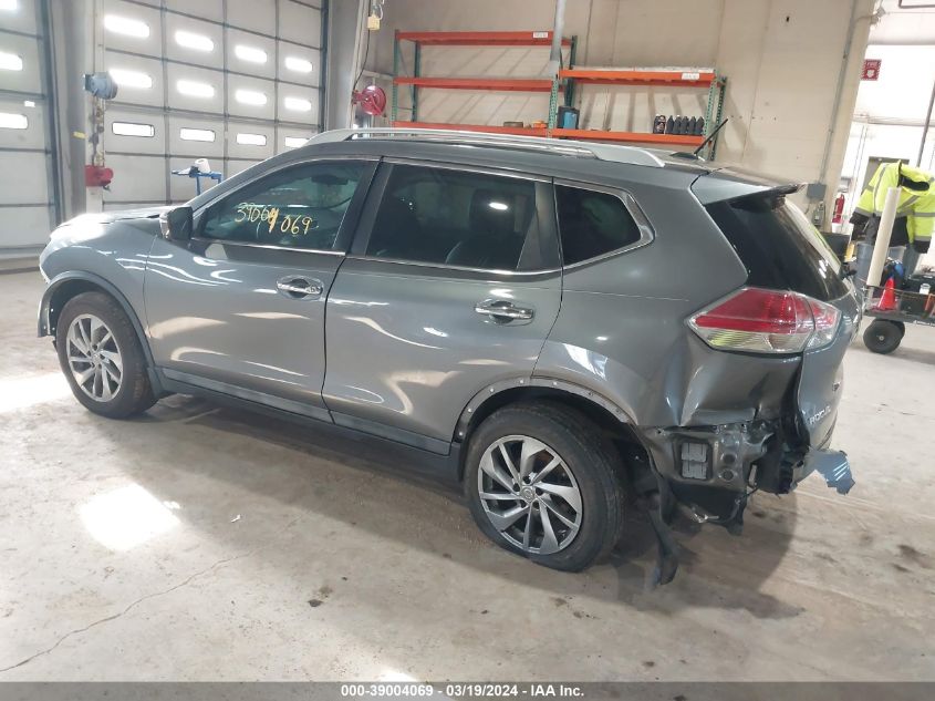 2015 Nissan Rogue Sl VIN: 5N1AT2MT4FC820161 Lot: 39004069