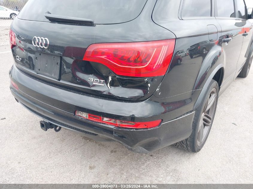 2014 Audi Q7 3.0T S Line Prestige VIN: WA1DGAFE7ED013828 Lot: 39004073