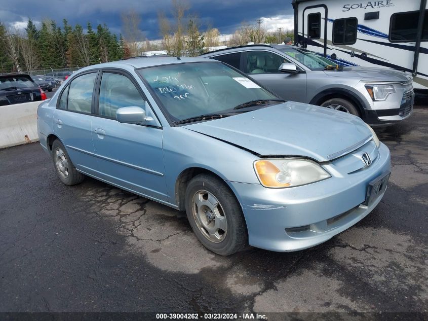 2003 Honda Civic Hybrid VIN: JHMES96683S019547 Lot: 39004262