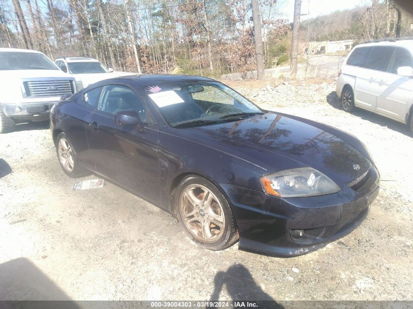 2005 Hyundai Tiburon Gt/Se VIN: KMHHN65F55U186683 Lot: 39004303