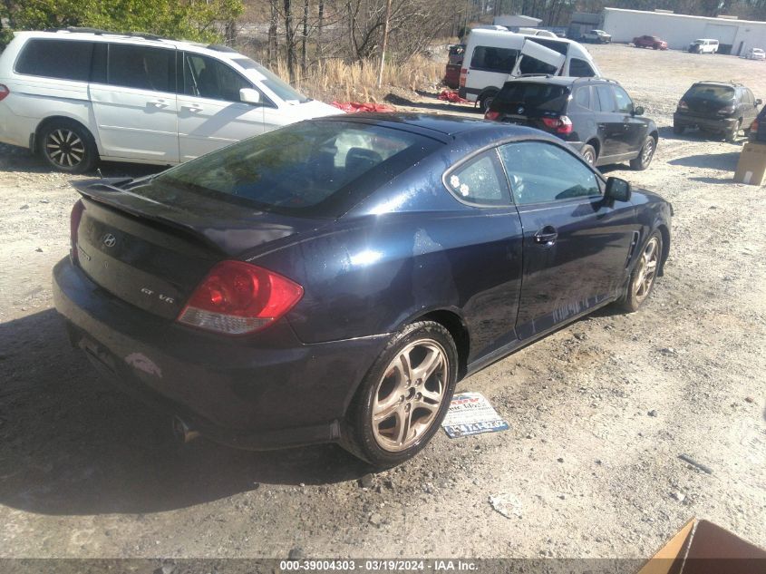 2005 Hyundai Tiburon Gt/Se VIN: KMHHN65F55U186683 Lot: 39004303