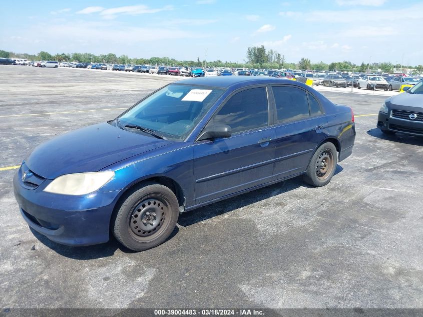 2HGES16524H527923 | 2004 HONDA CIVIC