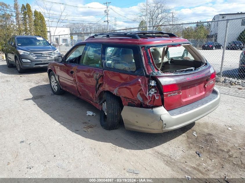 2004 Subaru Outback VIN: 4S3BH675847621067 Lot: 39004597