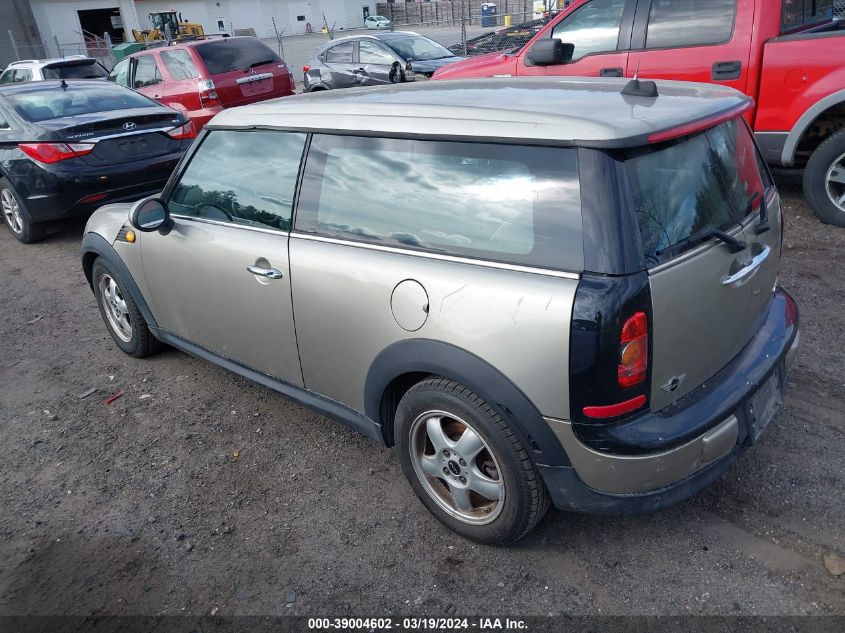 WMWML33538TJ46966 | 2008 MINI COOPER CLUBMAN