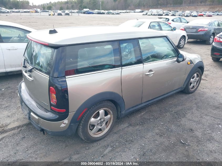 WMWML33538TJ46966 | 2008 MINI COOPER CLUBMAN