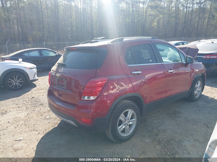 VIN 3GNCJLSB6KL341975 2019 CHEVROLET TRAX LT