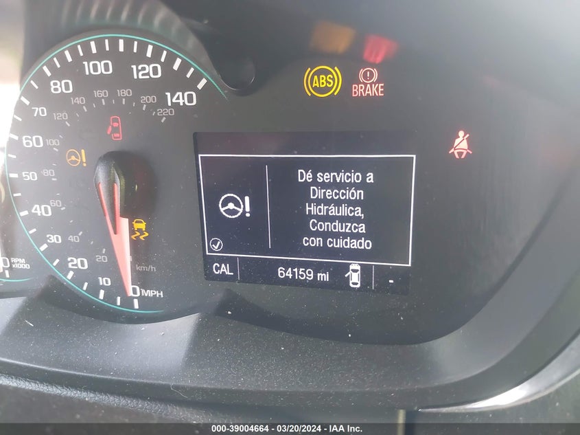 VIN 3GNCJLSB6KL341975 2019 CHEVROLET TRAX LT