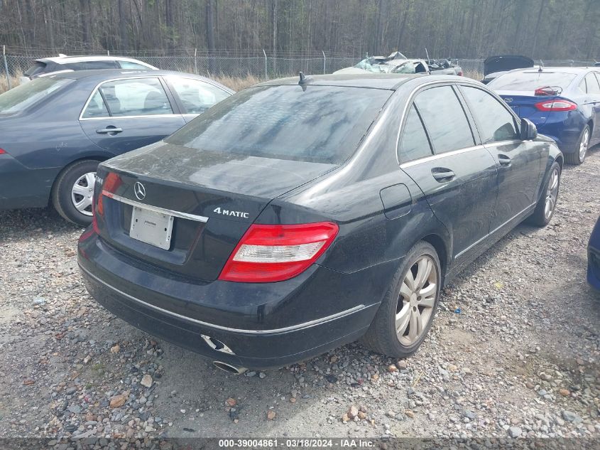 WDDGF81X68F145176 | 2008 MERCEDES-BENZ C 300