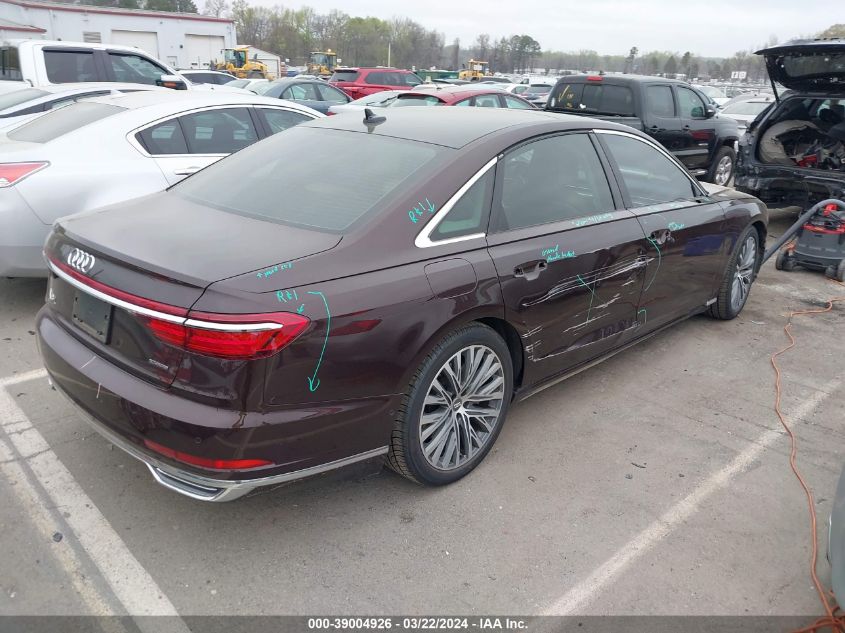 2019 Audi A8 L 55 VIN: WAU8DAF89KN009664 Lot: 39004926