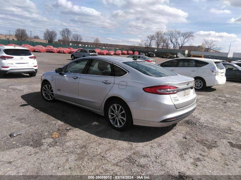 2018 FORD FUSION ENERGI SE LUXURY - 3FA6P0PU3JR148424